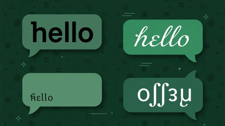 Stylish fonts for WhatsApp copy and paste guide